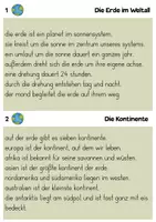 Vorschau - Arbeitsblätter - Unser Planet Erde - Abschreibkartei Groß-& Kleinschreibung - Seite 2