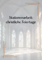 Vorschau - Unterrichtsreihen - Stationenarbeit christliche Feiertage (Klasse 5/6) - Seite 1