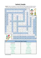 Vorschau - Arbeitsblätter - Suchsel: Neujahr & Silvester (Wortgitter) - Seite 3