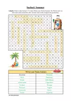 Vorschau - Arbeitsblätter - Suchsel: Sommer & Sommerferien (Wortgitter) - Seite 3