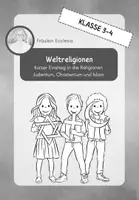 Vorschau - Arbeitsblätter - Einstieg in die 3 monotheistischen Weltreligionen - Deckblatt