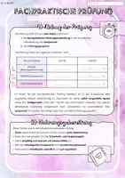 Vorschau - Arbeitsblätter - Übersicht + Info Fachpraktische Prüfung AES - Deckblatt