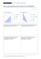 Vorschau - Arbeitsblätter - Der Lehrsatz des Pythagoras in geometrischen Körpern - Seite 3