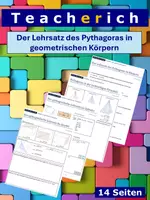 Vorschau - Arbeitsblätter - Der Lehrsatz des Pythagoras in geometrischen Körpern - Deckblatt