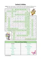 Vorschau - Arbeitsblätter - Suchsel: Frühling (Wortgitter) - Seite 3