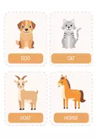 Vorschau - Fördermaterial/Inklusion - Bauernhoftiere Flashcards (ENG) – 12 Bildkärtchen für Kindergarten, Sachunterricht, Vorschule & Morgenkreis. Sprachförderung & Englisch als Zweitsprache. - Seite 1