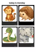 anteprima - Flashcard - TODAY IS MONDAY STORYTIME FLASHCARDS - Pagina 3