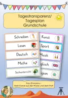 Vorschau - Aufgabenkarten - Tagestransparenz Grundschule/Tagesplan/Stundenplan/Schilder - Deckblatt