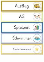 Vorschau - Aufgabenkarten - Tagestransparenz Grundschule/Tagesplan/Stundenplan/Schilder - Seite 3