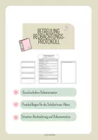 Vorschau - Lehrpläne/Lehrermaterial - Beobachtungsprotokoll Schüler*innen / Gesprächsprotokoll - Deckblatt