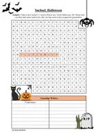 Vorschau - Arbeitsblätter - Suchsel: Halloween (Wortgitter) - Seite 1