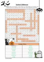 Vorschau - Arbeitsblätter - Suchsel: Halloween (Wortgitter) - Seite 3