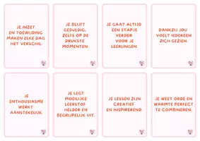 Voorbeeld - Complimenten voor de juf/meester/leerlingen - Pagina 1