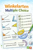 Vorschau - Arbeitsblätter - Winkelarten- Fragen Multiple Choice - Deckblatt