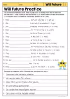 Vorschau - Arbeitsblätter - Will Future | Englisch - Worksheets (Klasse 6) - Seite 3
