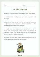 Vista previa - Hojas de trabajo - Comprensió lectora - La Jaia Corema + Adaptació - Portada