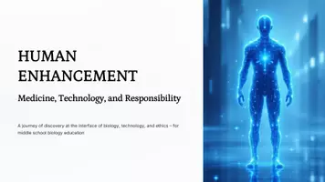 Vorschau - Präsentationen/Tafelbilder - Human Enhancement Presentation – Middle School Biology - Deckblatt