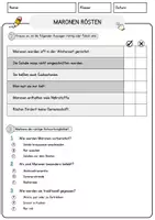 Vorschau - Arbeitsblätter - Maronen rösten Weihnachten und Winter Lesetext mit Richtig Falsch Multiple Choice und Offenen Fragen - Seite 2