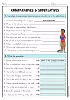 Vorschau - Arbeitsblätter - Comparatives and Superlatives Activity – Arbeitsblatt Englisch - Seite 1