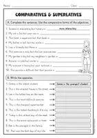 Vorschau - Arbeitsblätter - Comparatives and Superlatives Activity – Arbeitsblatt Englisch - Seite 2