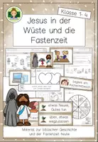 Vorschau - Stundenentwürfe - Jesus in der Wüste und die Fastenzeit (Klasse 1-4) - Deckblatt