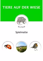 Vorschau - Spiele - Spielmatte: Tiere auf der Wiese- kostenlos - Deckblatt