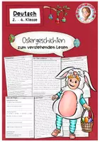 Vorschau - Arbeitsblätter - Verstehendes Lesen Ostern Klasse 2 bis 3 - Deckblatt