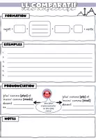 Vorschau - Arbeitsblätter - FR Grammatik-/Sicherungsblatt - Le comparatif des adjectifs - Seite 1