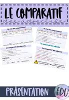 Vorschau - Präsentationen/Tafelbilder - FR Le comparatif des adjectifs - Präsentation zum Einführen - Deckblatt