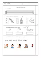 Vorschau - Arbeitsblätter - Deutsch Test (Lernzielkontrolle) "Lesen & Schreiben bis Nn" - Kl. 1 - Seite 1