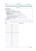 Vorschau - Arbeitsblätter - Gruppenpuzzle: Potenzfunktionen mit natürlichen Exponenten & Aufgaben - Seite 1