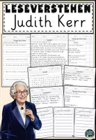 Vorschau - Arbeitsblätter - Judith Kerr Lesen und Verstehen Arbeitsblätter mit Lesetext, Fragen - Deckblatt