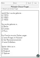 Vorschau - Arbeitsblätter - Judith Kerr Lesen und Verstehen Arbeitsblätter mit Lesetext, Fragen - Seite 3