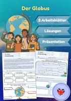 Vorschau - Arbeitsblätter - Der Globus (Arbeitsblätter & Präsentation) - Deckblatt