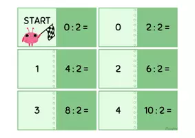 Vorschau - Stationenlernen - Division Domino – Geteilt durch reihenweise üben (2./3. Klasse) - Seite 3
