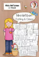 Vorschau - Arbeitsblätter - Frühling Ostern Mini-Heft Klasse 2 | Deutsch Mathe - Deckblatt