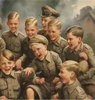 Vorschau - Stundenentwürfe - Wie erzieht man eine Diktatur? Jugend und Ideologie im Nationalsozialismus! Lernsituation mit Zusatzmaterial (Tafelbild und Erweiterungsaufgaben in 2 Niveaustufen)! - Deckblatt