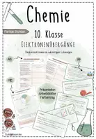 Vorschau - Spiele - Redoxreaktion in wässrigen Lösungen | Chemie 10 | 2 fertige Unterrichtsstunden | sofort einsetzbar - Deckblatt