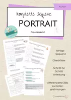Vorschau - Stundenentwürfe - Kunst Portrait zeichnen für jeden - Schritt für Schritt - Deckblatt