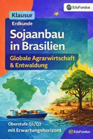 Vorschau - Klassenarbeiten - Klausur Globalisierung & Sojaanbau Brasilien | Agrarwirtschaft, Entwaldung & Nachhaltigkeit (Q1/Q2) - Deckblatt