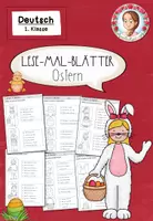 Vorschau - Arbeitsblätter - Lesemalblätter Ostern | Deutsch Klasse 1 - Deckblatt