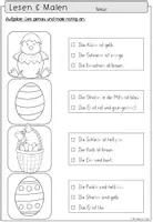 Vorschau - Arbeitsblätter - Lesemalblätter Ostern | Deutsch Klasse 1 - Seite 3