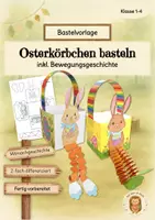 Vorschau - Stundenentwürfe - Osterkörbchen basteln mit Bewegungsgeschichte - Deckblatt