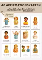 Vorschau - Bildkarten - Affirmationskarten Grundschule Kita Morgenkreis | Kinder Selbstwertgefühl stärken | positive Verstärkung - Deckblatt