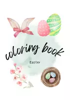 Aperçu - Cliparts/Visuels - Livre de coloriage Pâques Coloriages pour se détendre - Page de couverture