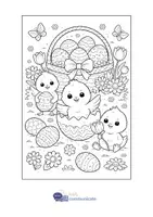 Aperçu - Cliparts/Visuels - Livre de coloriage Pâques Coloriages pour se détendre - Page 2