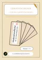 Vorschau - Aufgabenkarten - Moderationsfächer für die Geburtstagsrunde - Deckblatt