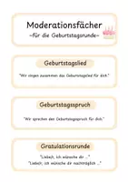 Vorschau - Aufgabenkarten - Moderationsfächer für die Geburtstagsrunde - Seite 2