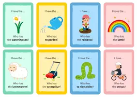 Vorschau - Spiele - I have, who has? - Spring & Easter: Lesespiel Englisch (Klasse 3-6) - Seite 2
