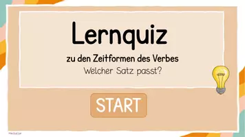 Vorschau - Präsentationen/Tafelbilder - Erkennst du die Zeitform? - Interaktives Quiz - Seite 1